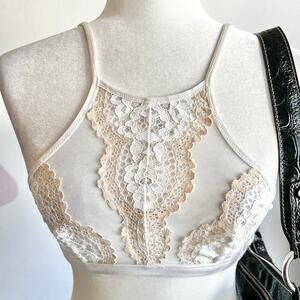 Victoria's Secret‎ Pink Lace Bralette, Coquette Y2K Soft Girl Balletcore XS